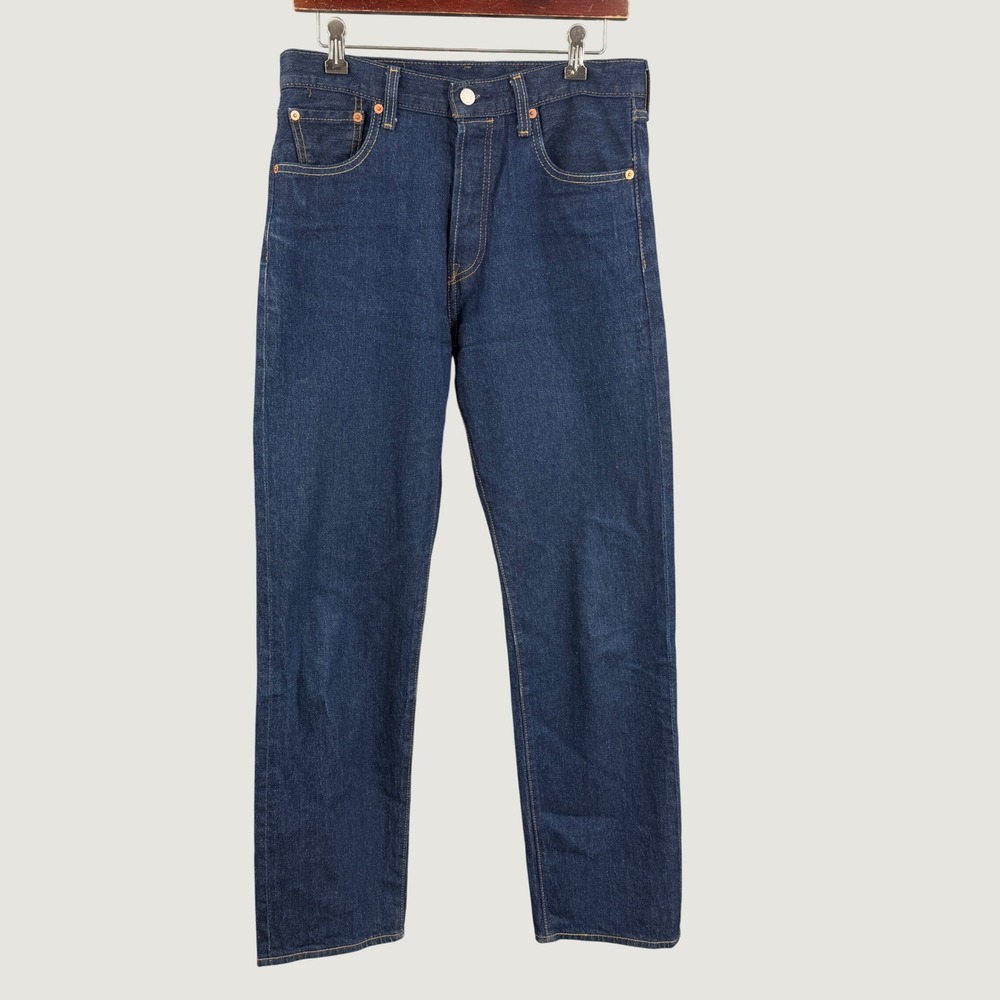 Levi's 501 '93 Straight Leg Jeans 30x32 Dark Wash Blue Denim Button Fly